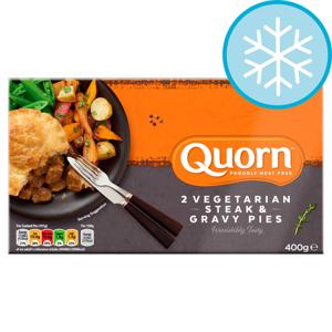 Quorn 2 Steak Style & Gravy Pies 400G