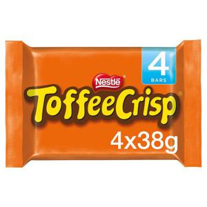 Toffee Crisp Milk Chocolate Bar Multipack 4 Pack