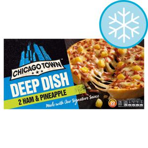 Chicago Town Ham & Pineapple Twin Pack Mini Pizza 330G