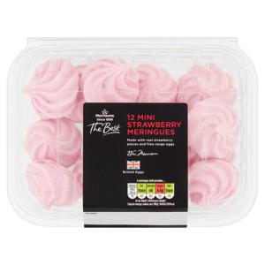 Morrisons The Best Mini Strawberry Meringues