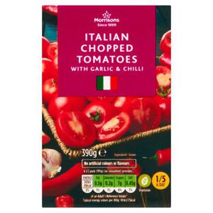 Morrisons Chopped Tomatoes with Garlic & Chilli