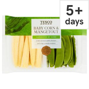 Tesco Babycorn And Mangetout 175G