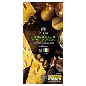 Morrisons The Best Mini Focaccia Onion & Garlic 75G