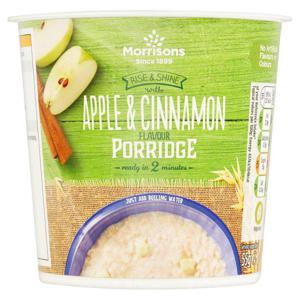 Morrisons Apple & Cinnamon Porridge Pot