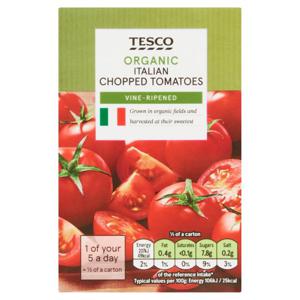 Tesco ORG ITAL Chopped Tomatoes 390g