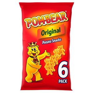 Pom-Bear Original Multipack Crisps 6 Pack