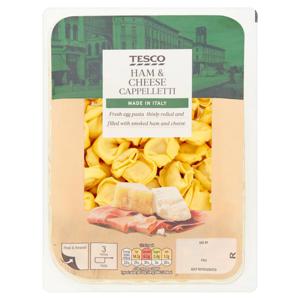 Tesco Ham & Cheese Cappelletti 300G