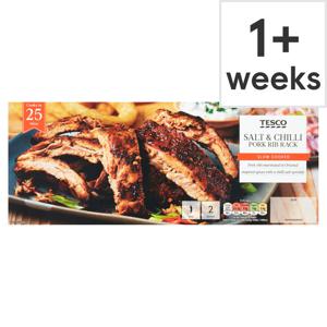 Tesco Salt & Chilli Pork Rib Rack 415G