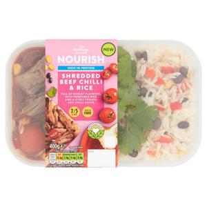 Morrisons Nourish Pulled Beef Chilli & Rice