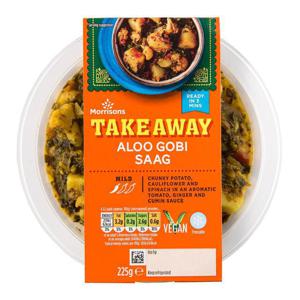 Morrisons Takeaway Indian Aloo Gobi Saag