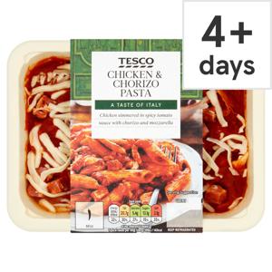 Tesco Chicken & Chorizo Pasta 450G