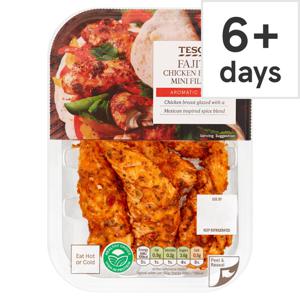 Tesco Fajita Cooked Chicken Breast Mini Fillets 170G