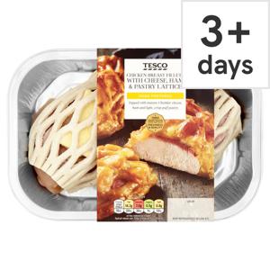 Tesco 2 Chicken Breast Cheese & Ham Lattice 386G