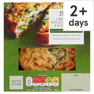 Tesco Crustless Spinach Edamame Kale Quiche 160G