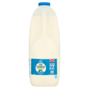 Morrisons For Farmers British Whole Milk 4 Pint