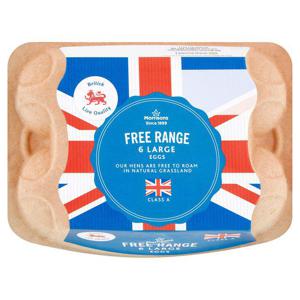 Morrisons Large Free Range Eggs 6 pack