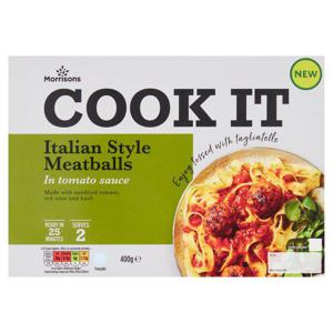 Morrisons Ready To Cook Italian Meatballs With Tomato Sauce