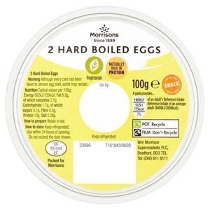 Morrisons Hard Boiled Eggs