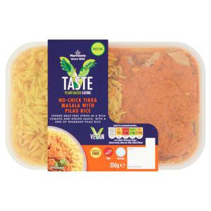 Morrisons V Taste Vegan Tikka Masala With Pilau Rice