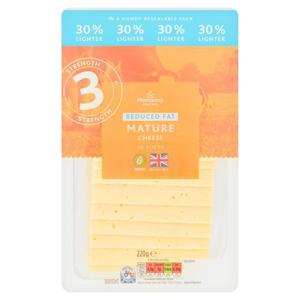 Morrisons 30% Lighter Mature Cheese Slices