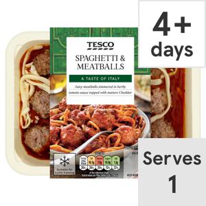 Tesco Spaghetti & Meatballs 450G