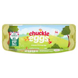 Morrisons for Farmers Chuckle Eggs Medium Free Range Eggs 12 pack