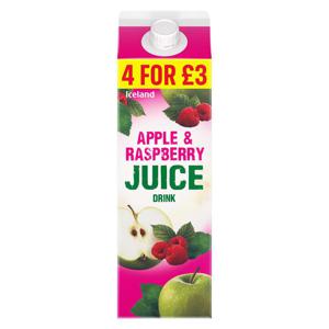 Iceland Apple & Raspberry Juice Drink 1l