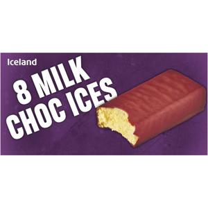 Iceland 8 Milk Choc Ices 560ml