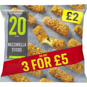 Iceland 20 (Approx.) Mozzarella Sticks 300g