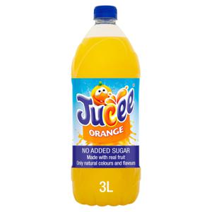 Jucee No Added Sugar Orange Squash 3 Litre