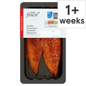 Tesco Finest Sweetcure Smoked Mackerel Fillets 160G