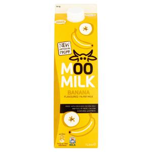 Moo Milk Banana Flavoured 1% Fat Milk 1 Litre