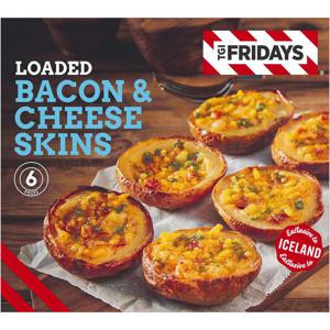 TGI Fridays Loaded Bacon & Cheese Skins 252g