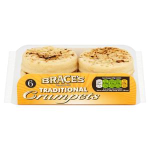 Brace's Family Bread 6 Traditional Crumpets