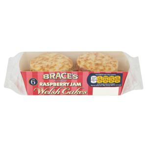 Brace's Family Bread 6 Raspberry Jam Welsh Cakes