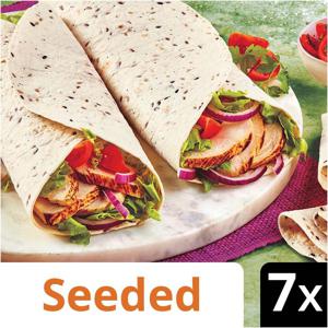 Iceland 7 Seeded Tortilla Wraps 448g