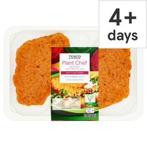 Tesco Plant Chef Battered Fish Free Fillets 250G