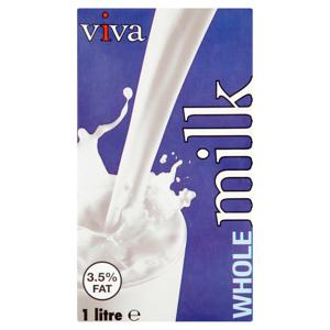 Viva Long-Life Whole Milk 1L