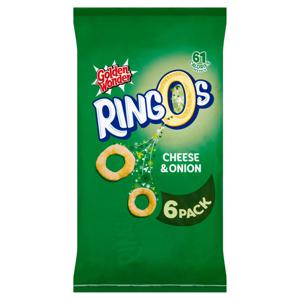 Golden Wonder Ringos Cheese and Onion 6 x 12.5g