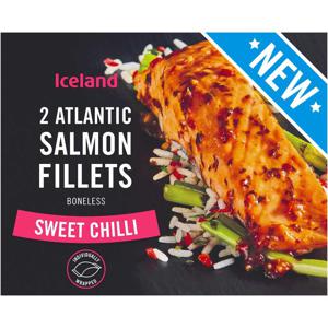 Iceland 2 Sweet Chilli Atlantic Salmon Fillets 250g