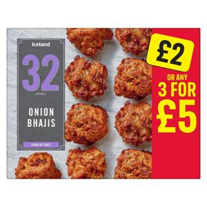 Iceland 32 (approx.) Onion Bhajis 480g