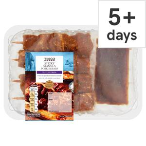 Tesco Sweet And Sticky Masala Pork Kebabs 450G