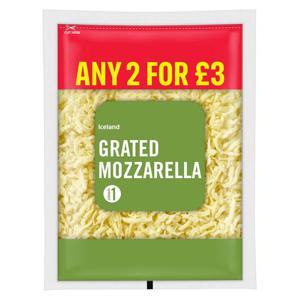 Iceland Grated Mozzarella 250g