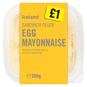 Iceland Sandwich Filler Egg Mayonnaise 200g