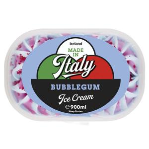 Iceland Bubblegum Ice Cream 900ml