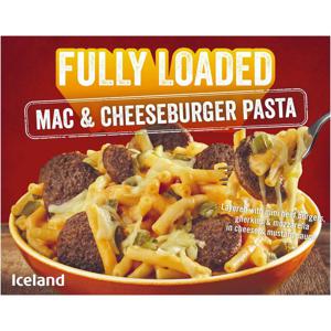 Iceland Fully Loaded Mac and Cheeseburger Pasta 530g