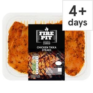 Tesco Fire Pit Chicken Tikka Steaks 400G