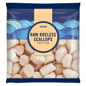 Iceland Raw Roeless Scallops 200g