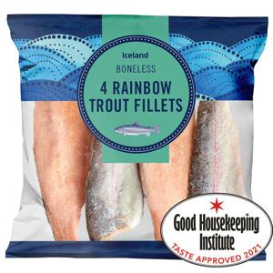 Iceland 4 Rainbow Trout Fillets 400g