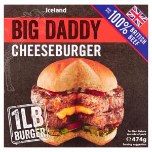 Iceland Big Daddy Cheeseburger 474g